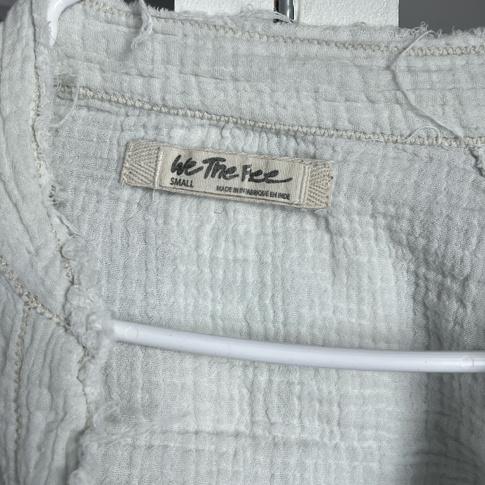 Free People Summer Daydream Knit Gauze Top, NWOT - Picture 4 of 7